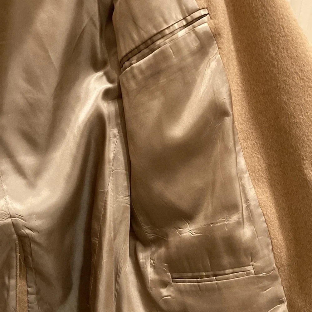 Club Room Men’s Sz 40 Blazer Sport Coat Jacket Beige Tan 2 Button Lined Pockets